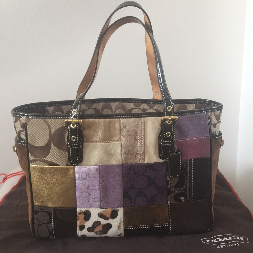 Authentic Coach Patchwork Tote